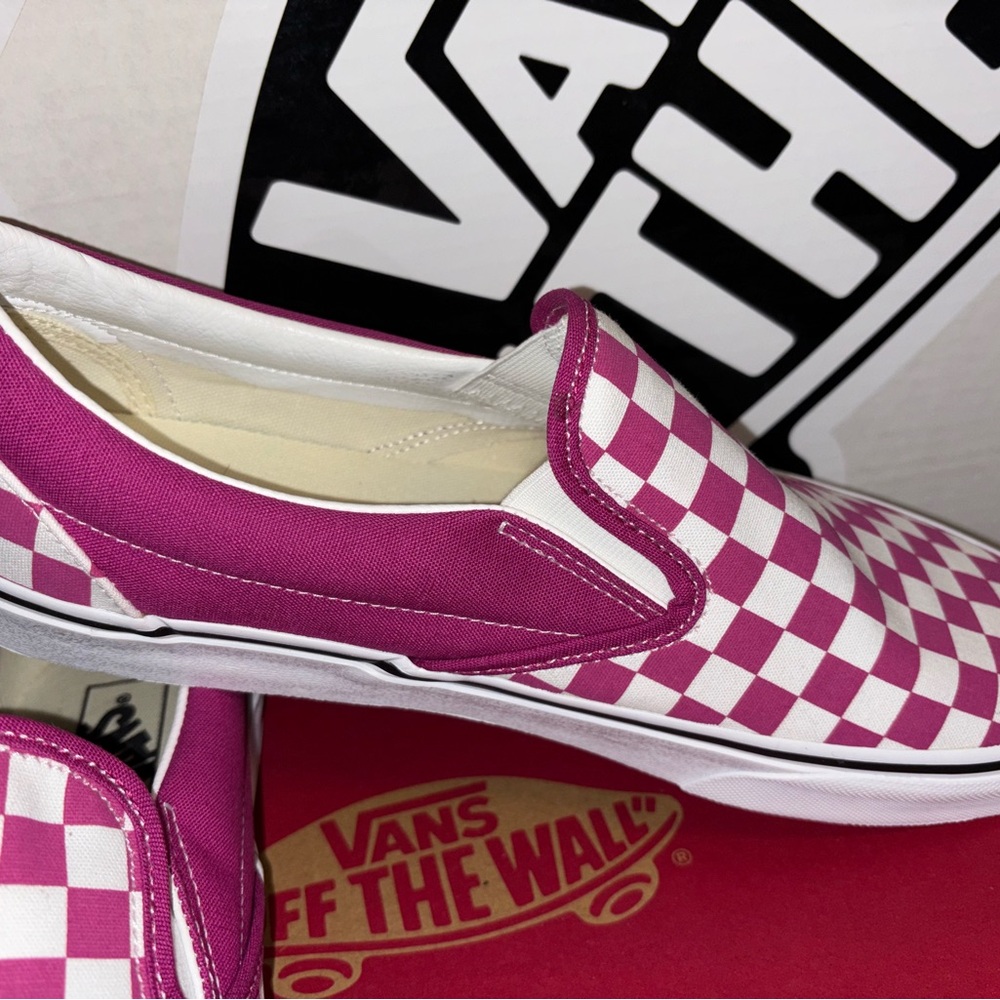 Vans Classic Slip On Checkers sz 11.5 Men’s 13.0 Women’s - Picture 4 of 12